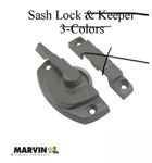 Marvin Double Hung Window Sash Lock Satin Taupe. Fixed Price $38.00.
