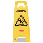 Rubbermaid Commercial 611200YW X 25 Multilingual Caution Floor Sign New. Fixed Price $22.40.