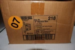25X Hubbell-raco 218 4" Square Box Welded Steel W/ Ground Screw & Cable Clamps. Fixed Price $76.47.