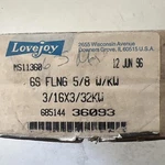 Lovejoy 6S Sure-flex Coupling Hub Flange 5/8" Keyed Bore 685144 36093. Fixed Price $25.00.