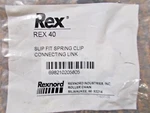 Rexnord 40 Slip Fit Clip Connecting Link 698210205805. Fixed Price $17.50.