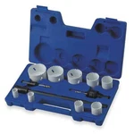 Westward 1VXK3 Hole Saw Kit, Bimetal, 3/4 To 2.5 In, 12 Pc. Fixed Price $123.99.