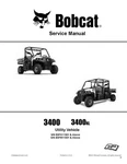 Bobcat 3400XL Utility Vehicle Service Shop Repair Manual 7255694. Fixed Price $36.99.