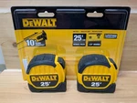 Dewalt 25' Measuring Tape DWHT36107 Bonus Pack (2) New. Fixed Price $25.00.