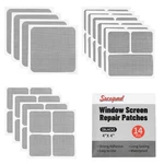 Secopad 14 Sheets Window Screen Patches Repair X Inches, Black. Fixed Price $15.99.