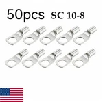 50PCS Copper SC10-8 Battery Cable End Eyelet Ring Lug Terminal Crimp Connector. Fixed Price $14.98.
