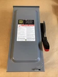 Square HU361RB 30 Amp 600 Vdc Disconnect Pole Heavy Duty Safety Switch. Fixed Price $105.00.