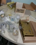New Commercial Lockset Corbin Emhart Mortise 863 9857 Usd As Ord & Keys Left. Fixed Price $50.00.