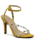 Adrienne Vittadini GLOW-2 Strappy Jeweled Dress Sandals 6 Yellow. Fixed Price $12.99.