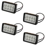 Qty 4: Rectangle Led Flood Work Lamp Fits Case/international Harvester. Fixed Price $309.99.