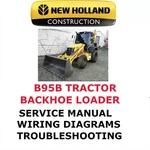 New Holland B95B Backhoe Loader Manual Service Engine Repair Shop Pdf Usb. Fixed Price $35.00.