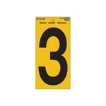 Hy-ko In. Yellow Reflective Number RV-75/3 Midwest Fastener Corp. Fixed Price $10.99.