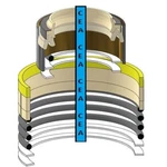 0735309 Boom Cylinder Seal Kit Fits John Deere 50 Zts. Fixed Price $92.68.