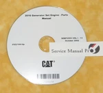 SEBP2955 Caterpillar 3516 Generator Set Engine Parts Manual Book Cd. 25Z. Fixed Price $144.00.