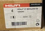 Hilti HDA-P37-M20X250/50 339265 Undercut Quantity 4 Anchors. Fixed Price $115.00.