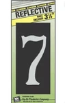 Hy-ko Products CA-25/7 Aluminum House Number Seven 3.5" High Black With Ref.... Fixed Price $6.00.