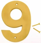 Hy-ko Products BR-50 Solid Brass House Number (five) 5" High Finish. Fixed Price $12.00.