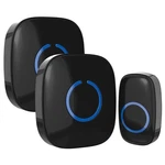 Sadotech Wireless Doorbell Kit, Black, 2 Plug In Receivers. Fixed Price $19.99.