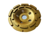 5" Premium Double Row Diamond Cup Wheel Concrete Surface 7/8" Non Thread Arbor. Fixed Price $38.00.