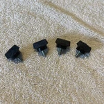 4X Motorola MCS2000 Model Ii Uhf Radio Speaker Wing Nut Screw (shorter Size). Fixed Price $13.00.