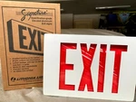 Aluminum Led Emergency Exit Sign - Lithonia Lighting LESW1RELNSD. Fixed Price $40.00.