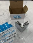 Crl SGC90CH Polished Chrome Square Degree Glass-to-glass Clamp. Fixed Price $22.00.